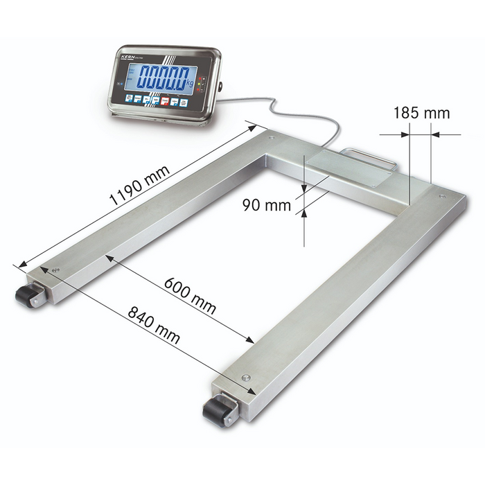 Kern UFN Approved Stainless Steel Pallet Scale - Inscale Scales