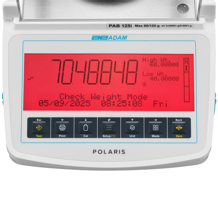 Polaris analytical balance checkweighing 3 Adam Equipment