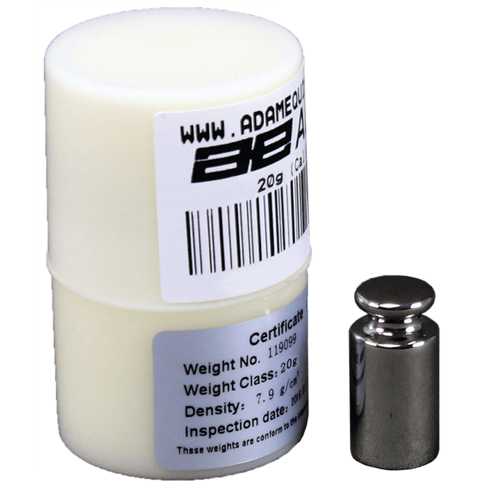 E1 20g OIML Individual Calibration Weight - Inscale Scales